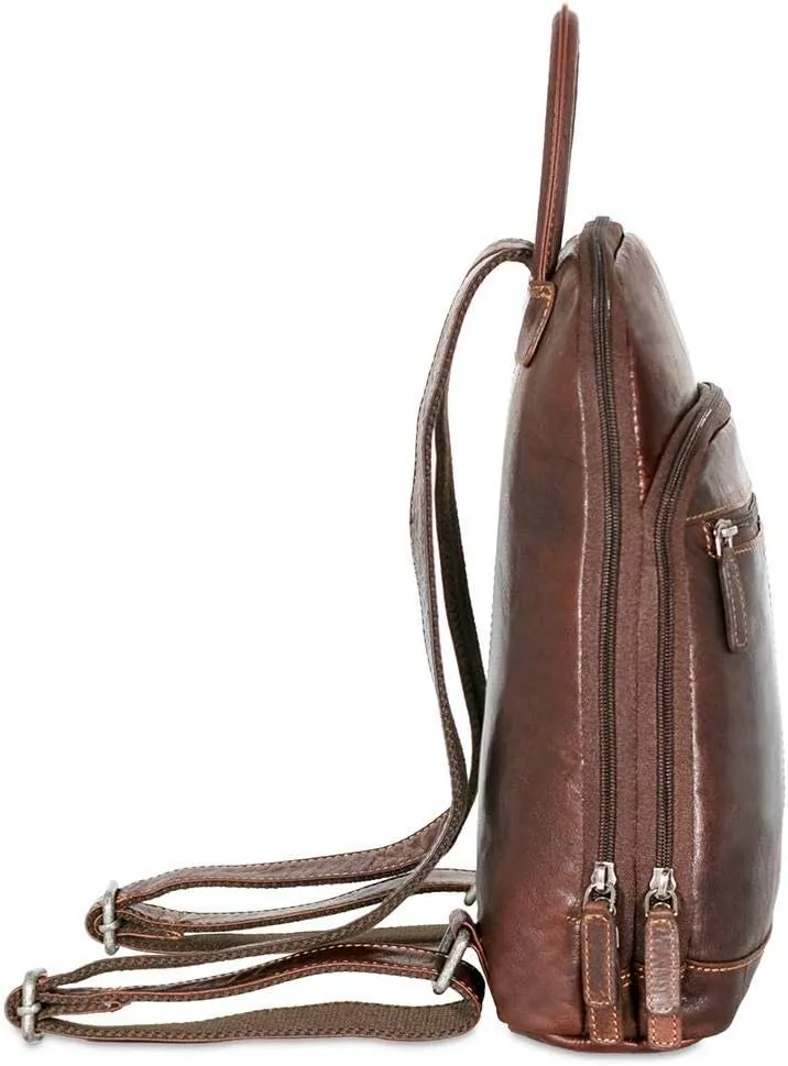 Jack Georges Voyager Small Backpack #7835 (Brown)