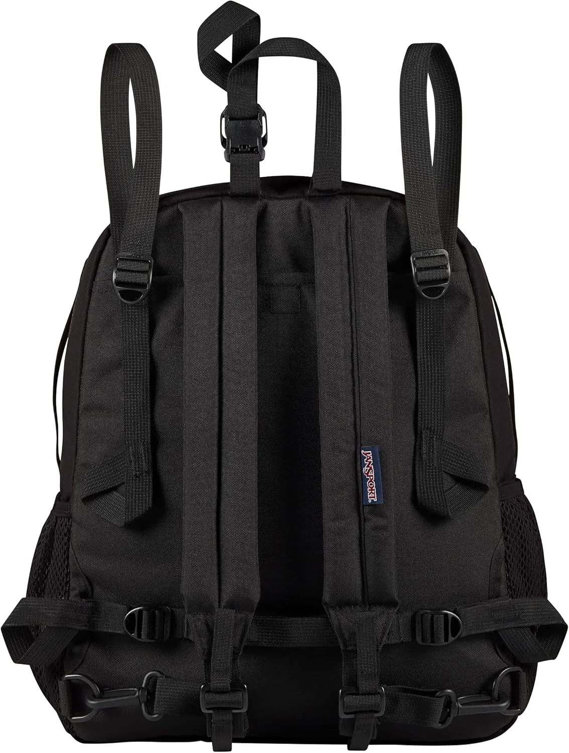 JanSport Central Adaptive Backpack – Wheelchair & Walker Compatible, Tuck-Away Shoulder Straps, Adjustable Backrest Loops & Anchor Straps, Iconic Design, Black