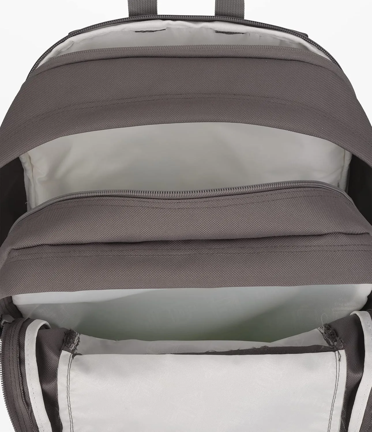 JanSport Main Campus FX Backpack - Travel or Work Bag w 15-Inch Laptop Pack with Leather Trim, Graphite Grey