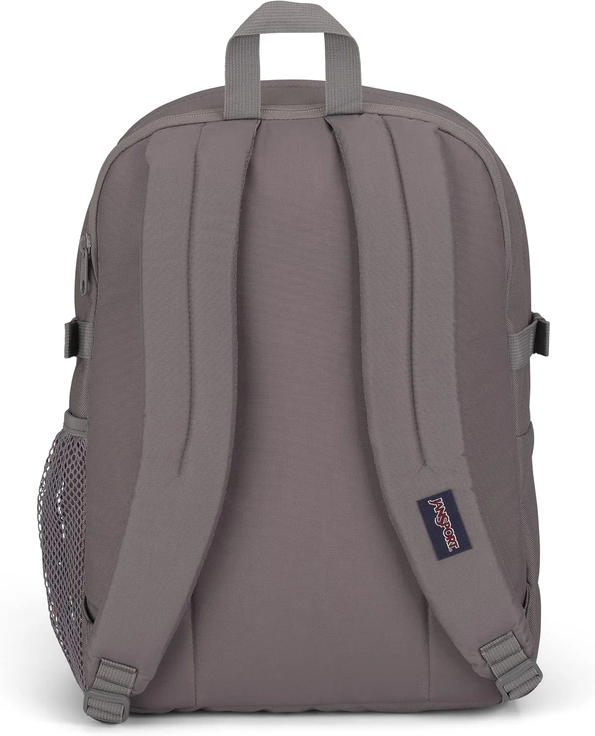 JanSport Main Campus FX Backpack - Travel or Work Bag w 15-Inch Laptop Pack with Leather Trim, Graphite Grey