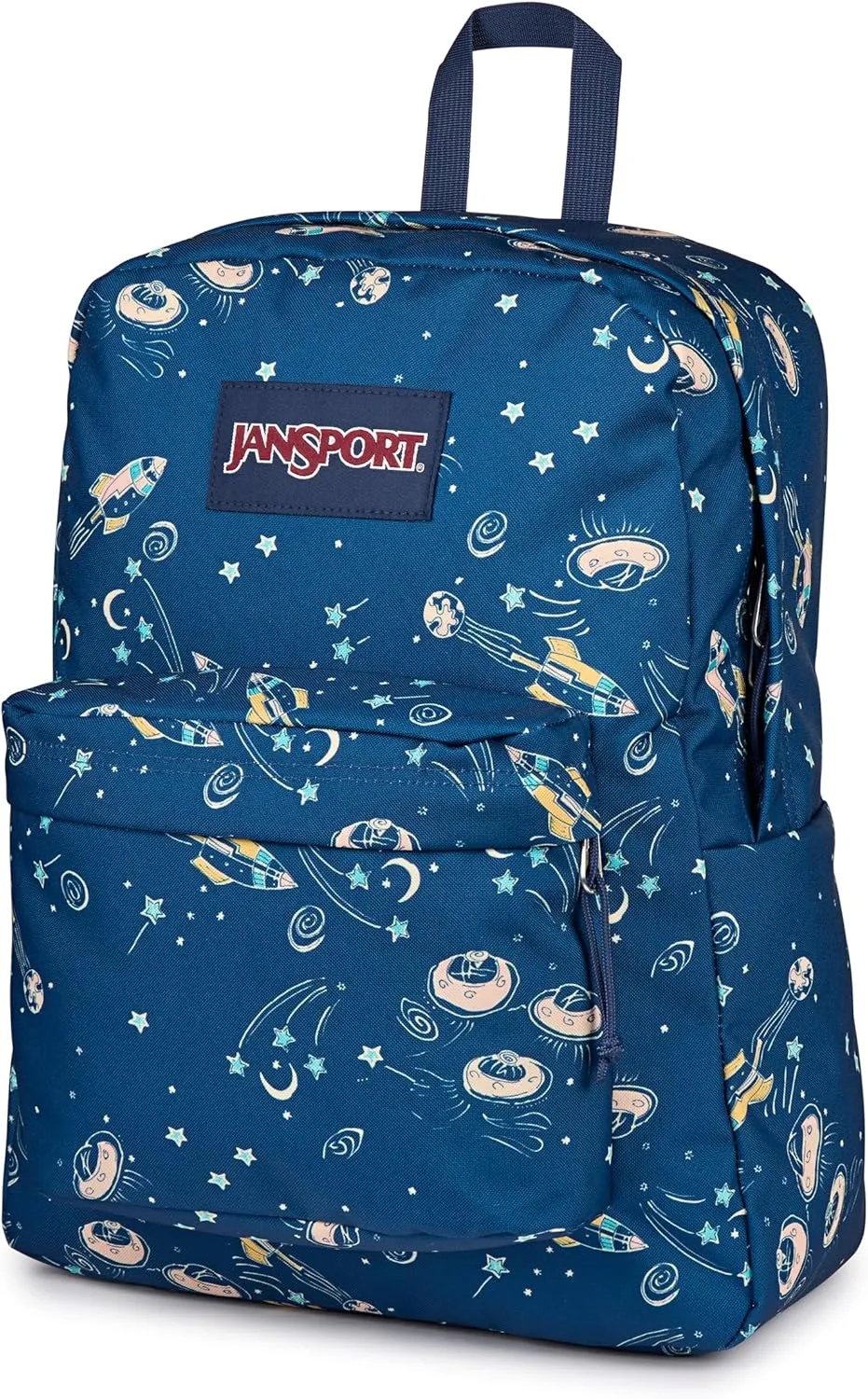 JanSport SuperBreak One Backpack - Durable, Lightweight Bag with 1 Main Compartment, Front Utility Pocket with Built-in Organizer, Premium Backpack, Vortex Voyage