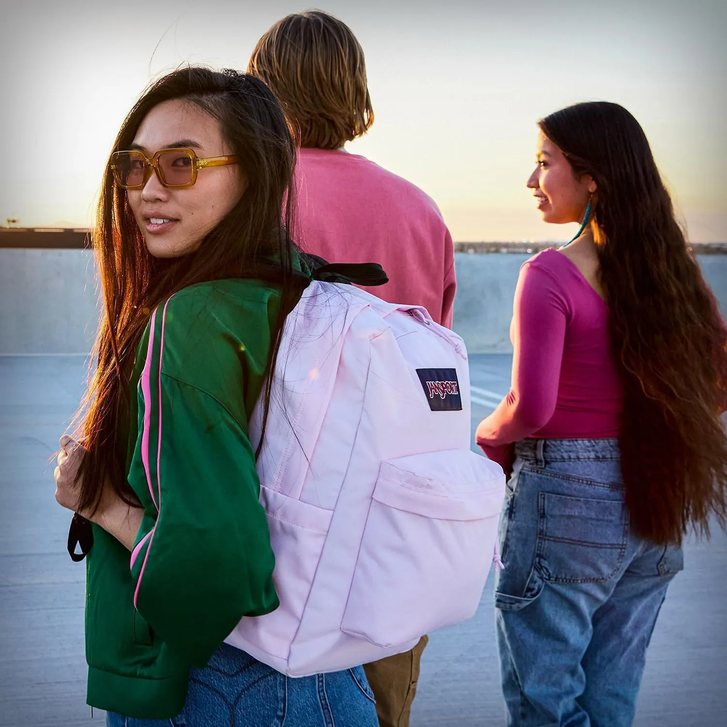 JanSport SuperBreak One Backpack - Durable, Lightweight Bag with 1 Main Compartment, Front Utility Pocket with Built-in Organizer, Premium Backpack, Vortex Voyage