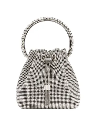 Jennifer Τσαντάκι Bucket Bag με Κρύσταλλα