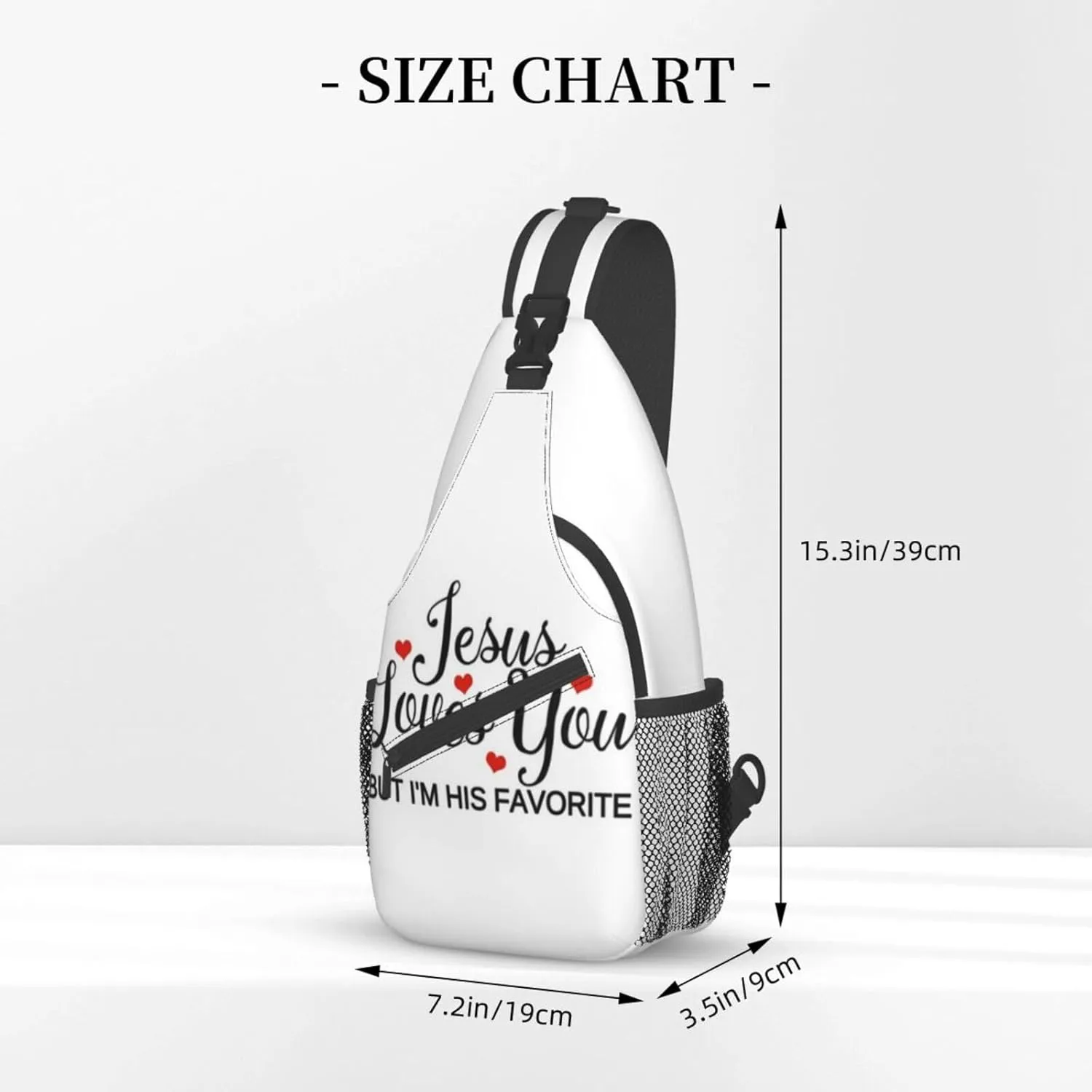 Jesus Sling Bag,Casual Crossbody Backpack Shoulder Chest Bag for Women Men Travel Hiking Daypack