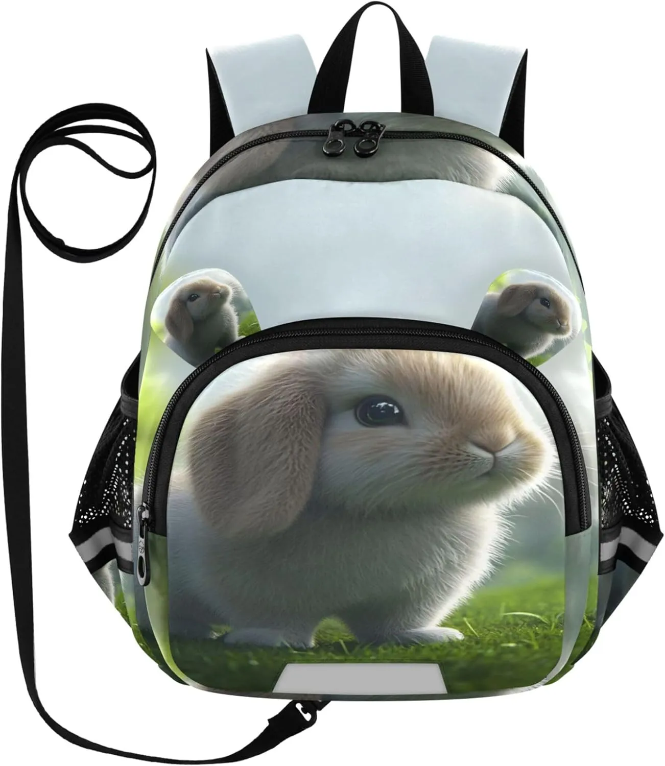 Joisal Cute Lop Eared Rabbit Sunset Kids Backpack for Toddlers Shoulder Boys Daycare Backpacks for School Cute S 7L