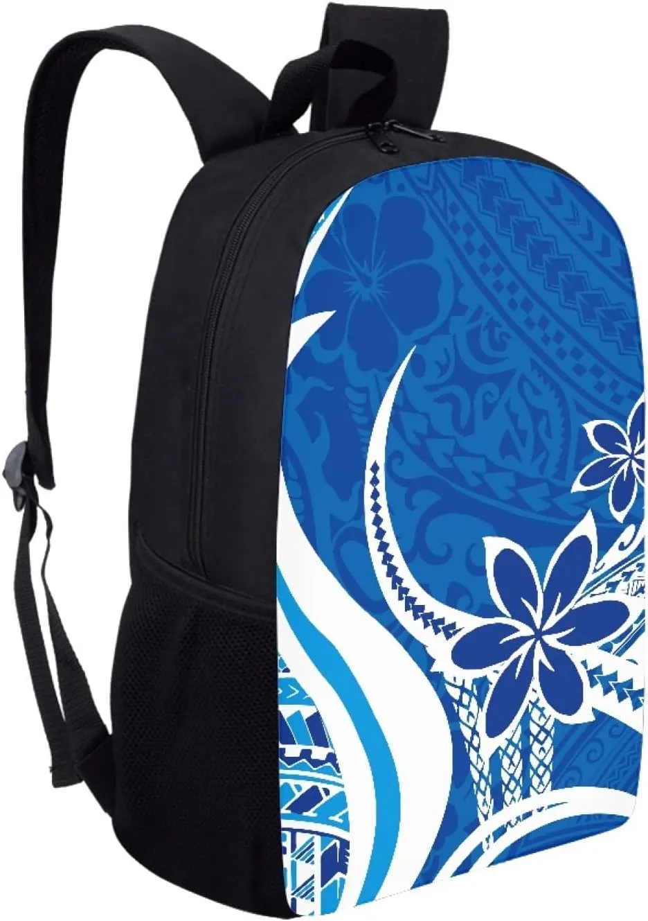 JooMeryer Casual Backpacks for Men Women Polynesian American Samoa Printed Lightweight Laptop Bags Travel Bookbag Knapsack,Polynesian Plumeria Flower