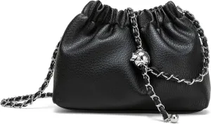 Joryin Trendy Dumpling Women's Crossbody Bag - Evening Clutch Vegan & Genuine Leather Hobo Cloud Purse