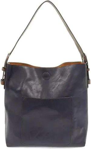 Joy Susan Womens Faux Leather: Hobo 2-in-1 Handbag
