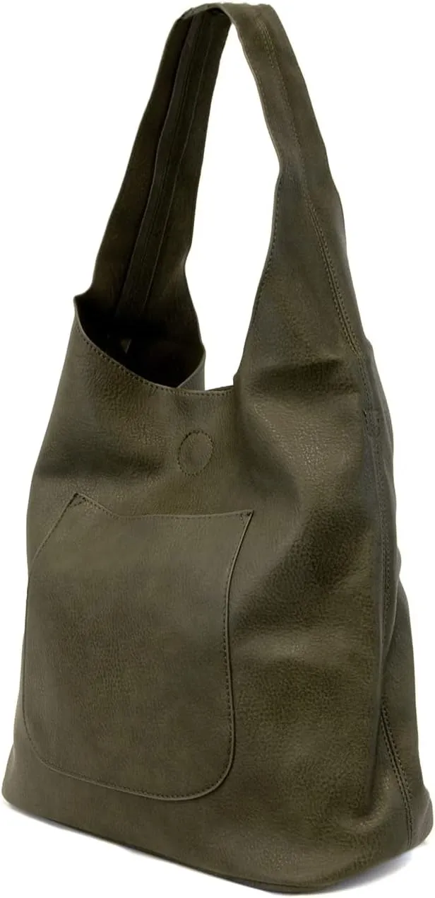 Joy Susan Womens Molly Slouchy 2-in-1 Hobo Handbag