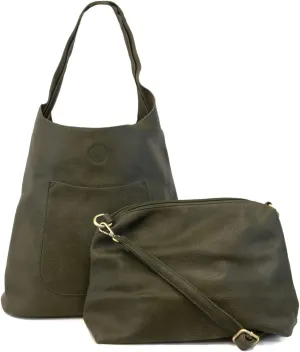 Joy Susan Womens Molly Slouchy 2-in-1 Hobo Handbag
