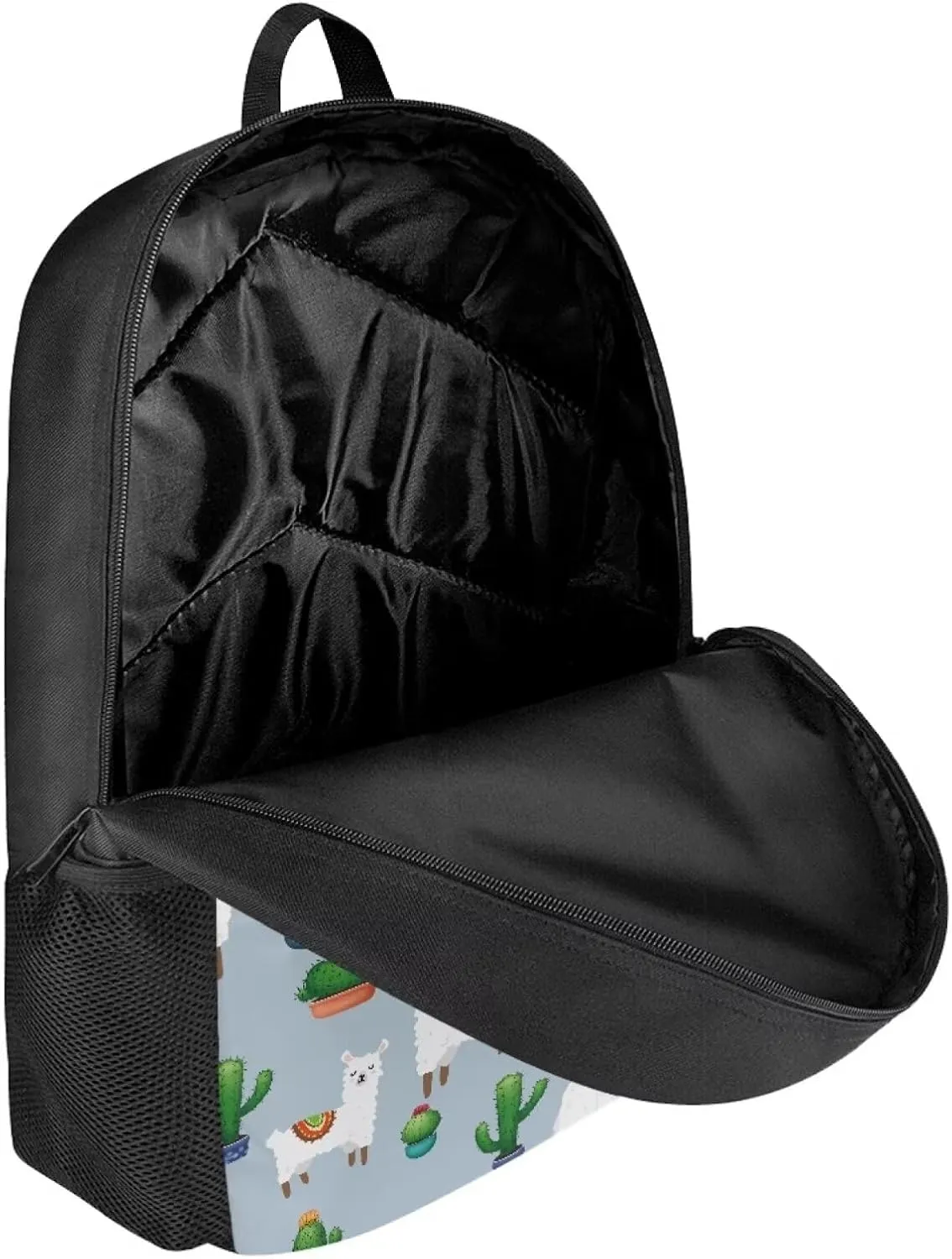 JoyLamoria Cactus Alpaca Backpack Travel Hiking Camping Bag Shoulder Bag Backpack Laptop Messenger Bag Crossbody Purse