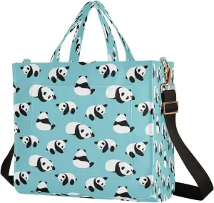 JSTEL Tote Bag for Women with Zipper,Polyester Tote Purse Holiday Tote Bag Work Handbag Women Gift