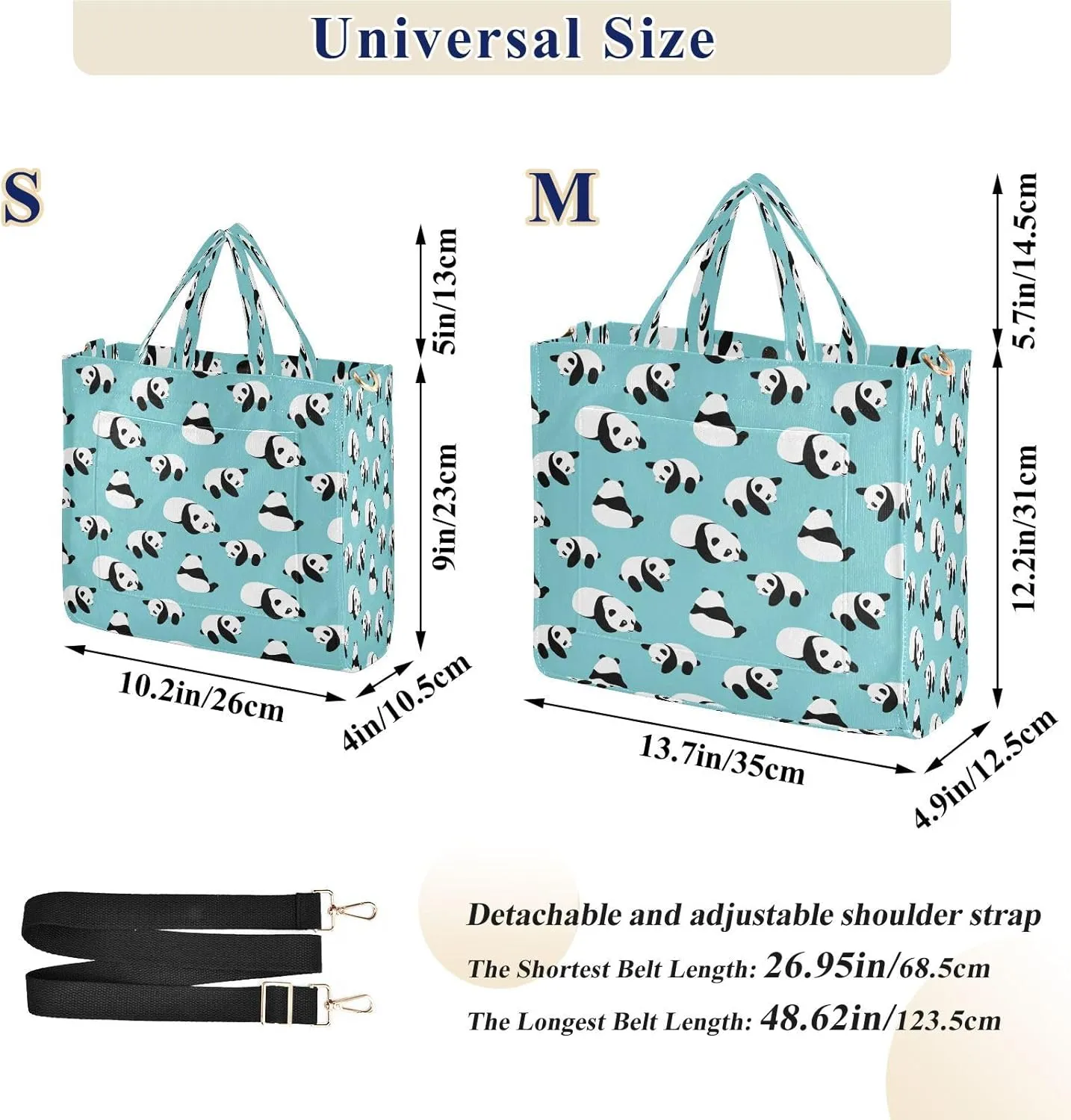 JSTEL Tote Bag for Women with Zipper,Polyester Tote Purse Holiday Tote Bag Work Handbag Women Gift