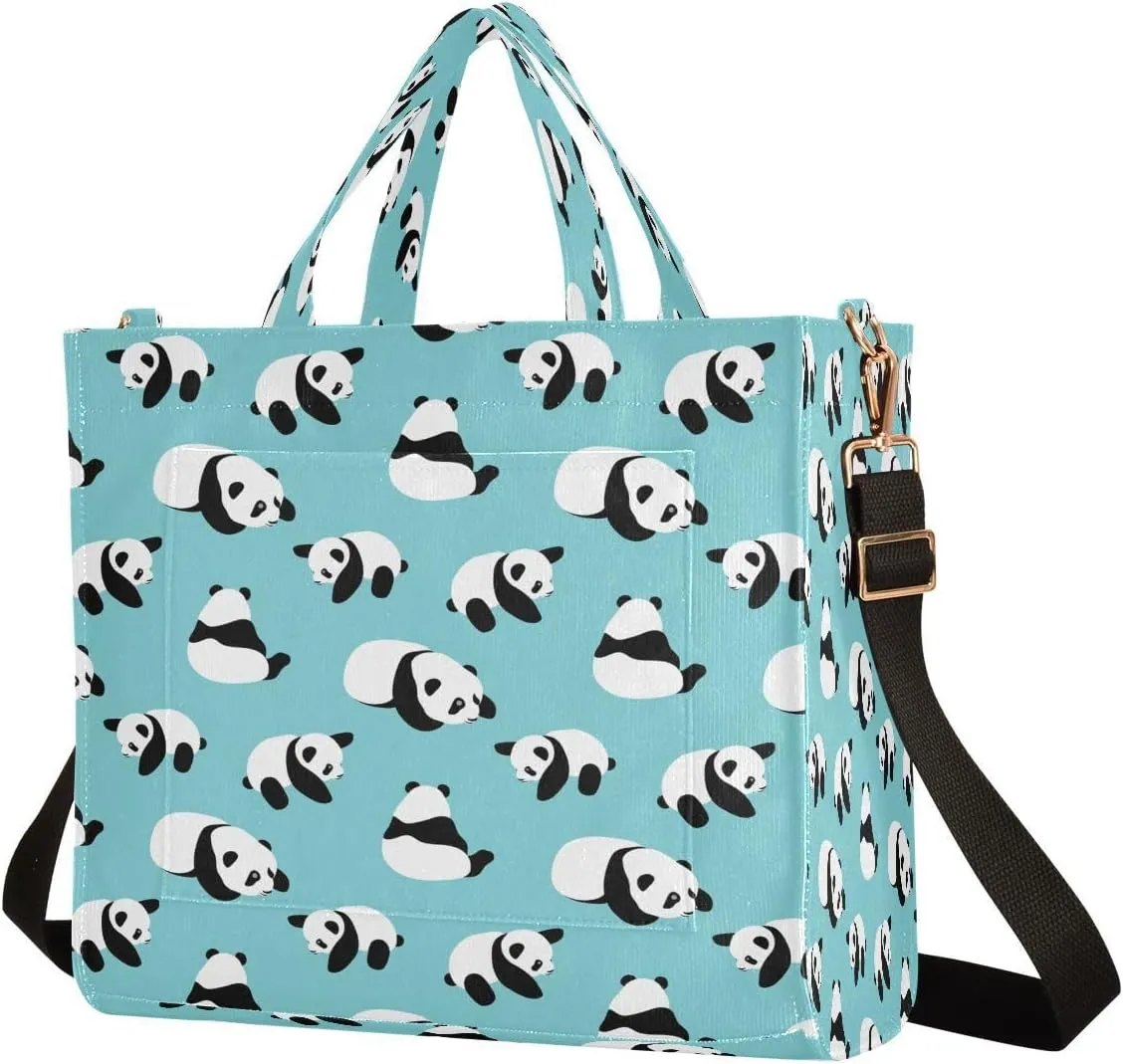 JSTEL Tote Bag for Women with Zipper,Polyester Tote Purse Holiday Tote Bag Work Handbag Women Gift