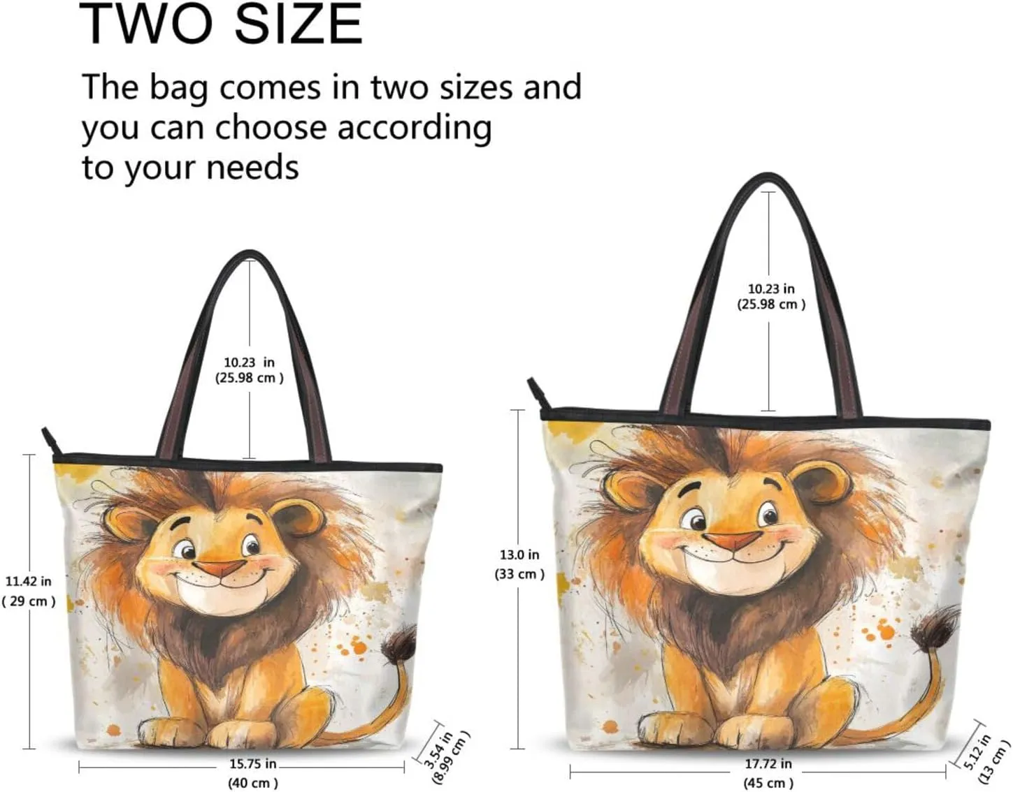 JSTEL Tote Bag for Women with Zipper,Polyester Tote Purse Holiday Tote Bag Work Handbag Women Gift