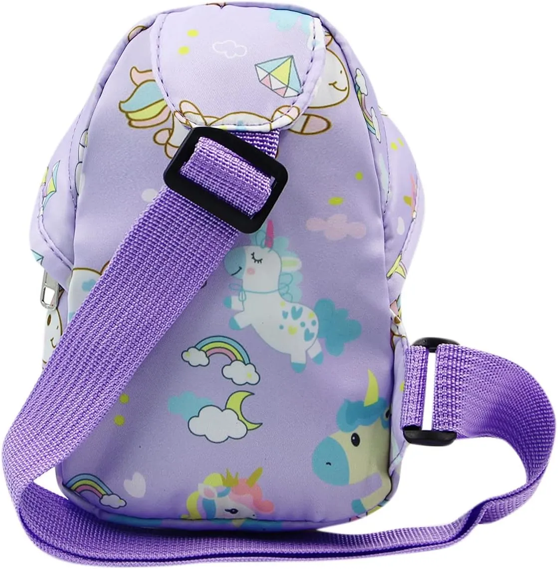 JUMISEE Cute Unicorn Dinosaur Crossbody Chest Bag Cartoon Sling Shoulder Bag for Travelling Hiking