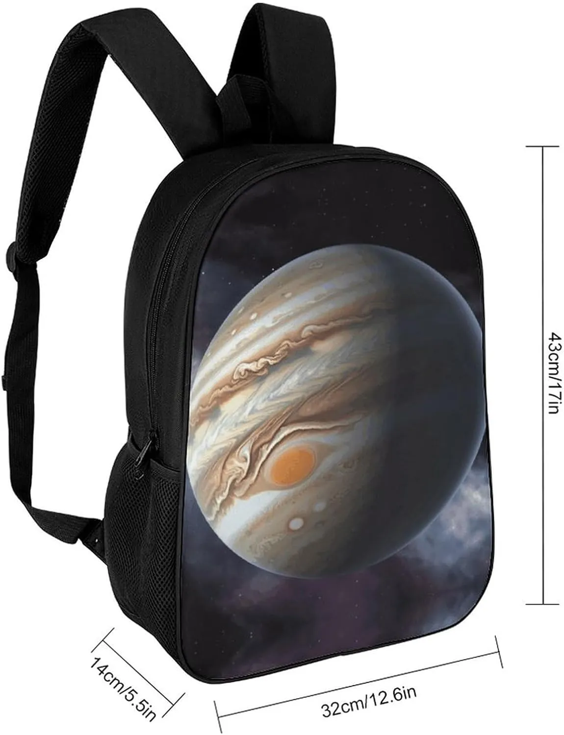 Jupiter Landscape Lightweight Backpack Casual Carry On Laptop Backpack,Hiking Bag for Camping Sports Work