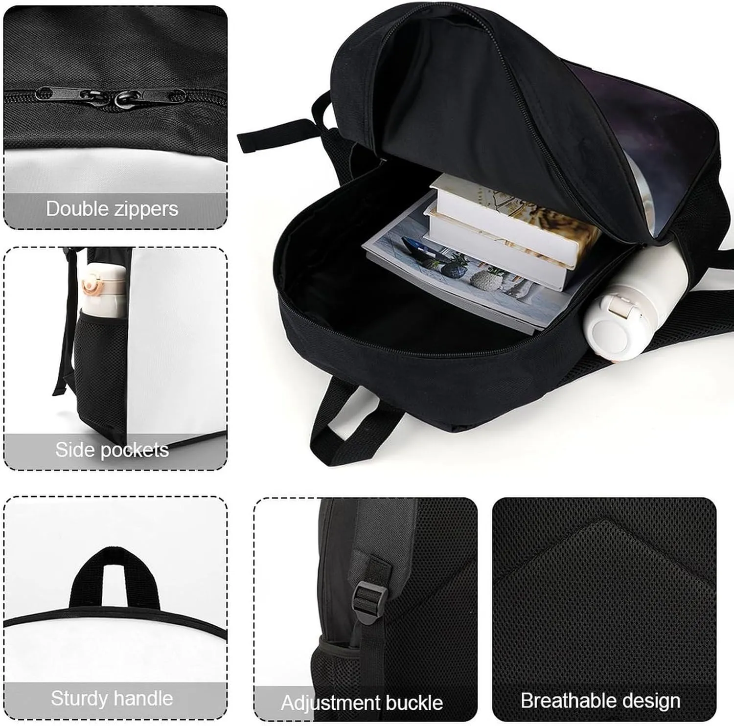Jupiter Landscape Lightweight Backpack Casual Carry On Laptop Backpack,Hiking Bag for Camping Sports Work