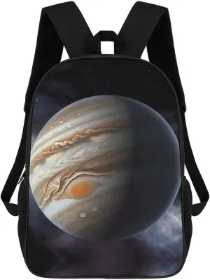 Jupiter Landscape Lightweight Backpack Casual Carry On Laptop Backpack,Hiking Bag for Camping Sports Work