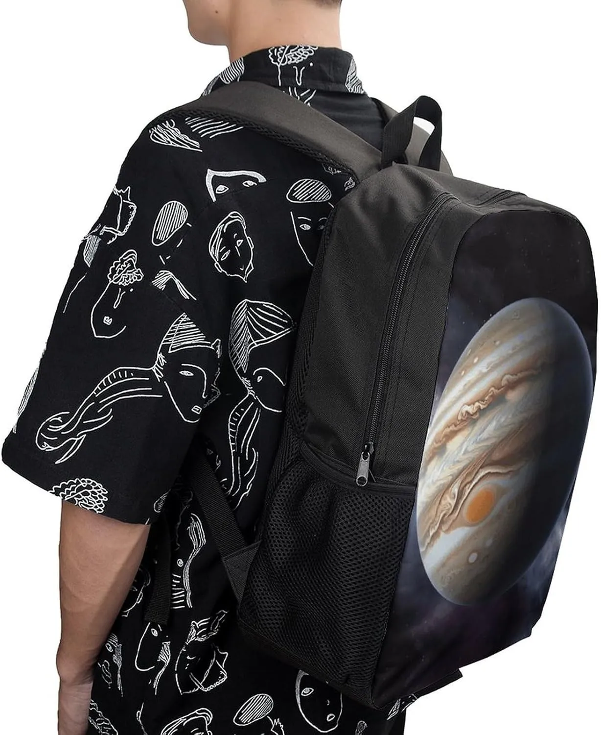 Jupiter Landscape Lightweight Backpack Casual Carry On Laptop Backpack,Hiking Bag for Camping Sports Work