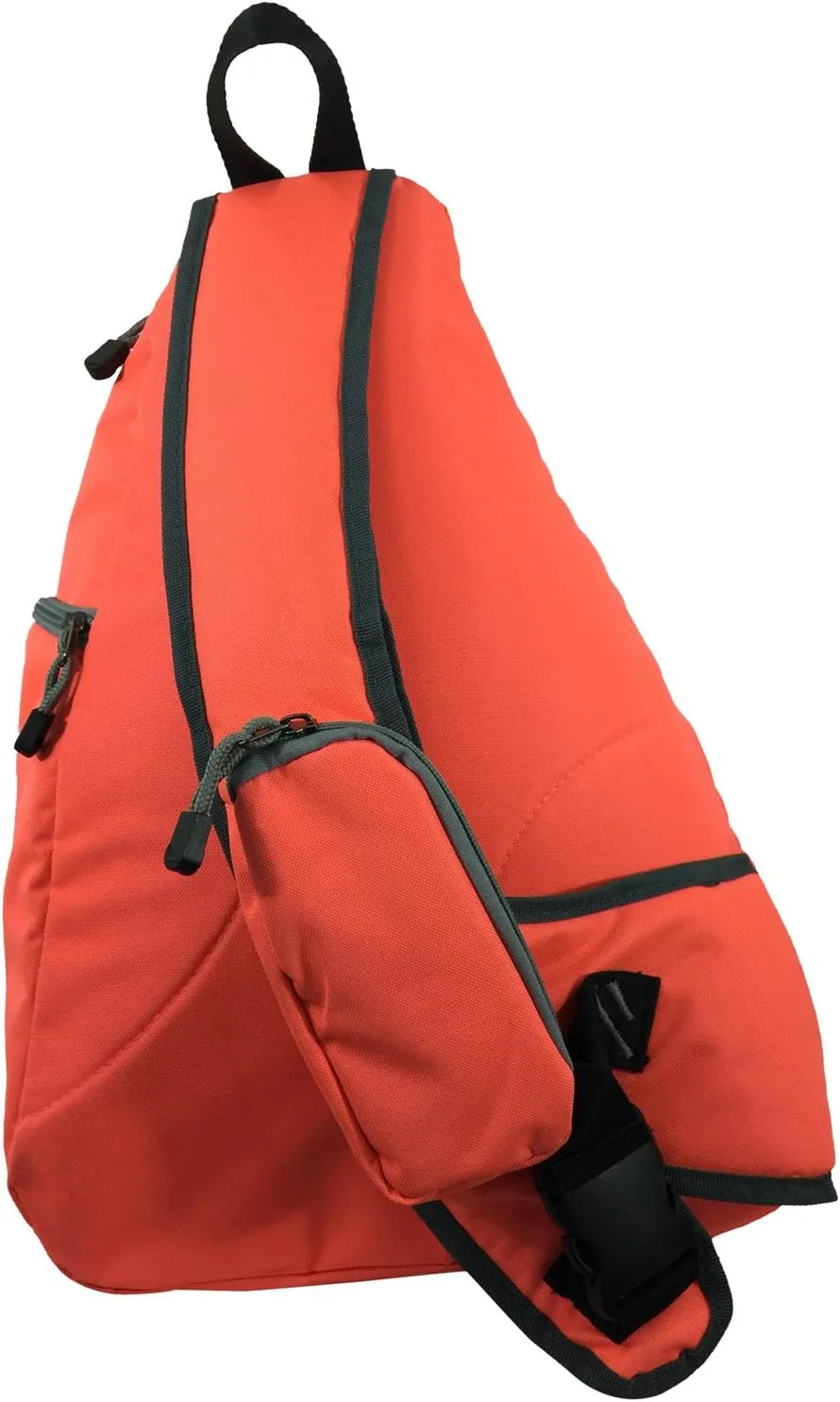K-Cliffs Heavy Duty Sling Backpack Water-Resistant Laptop Bookbag Body Bag Bright Color Safety Reflective Stipe