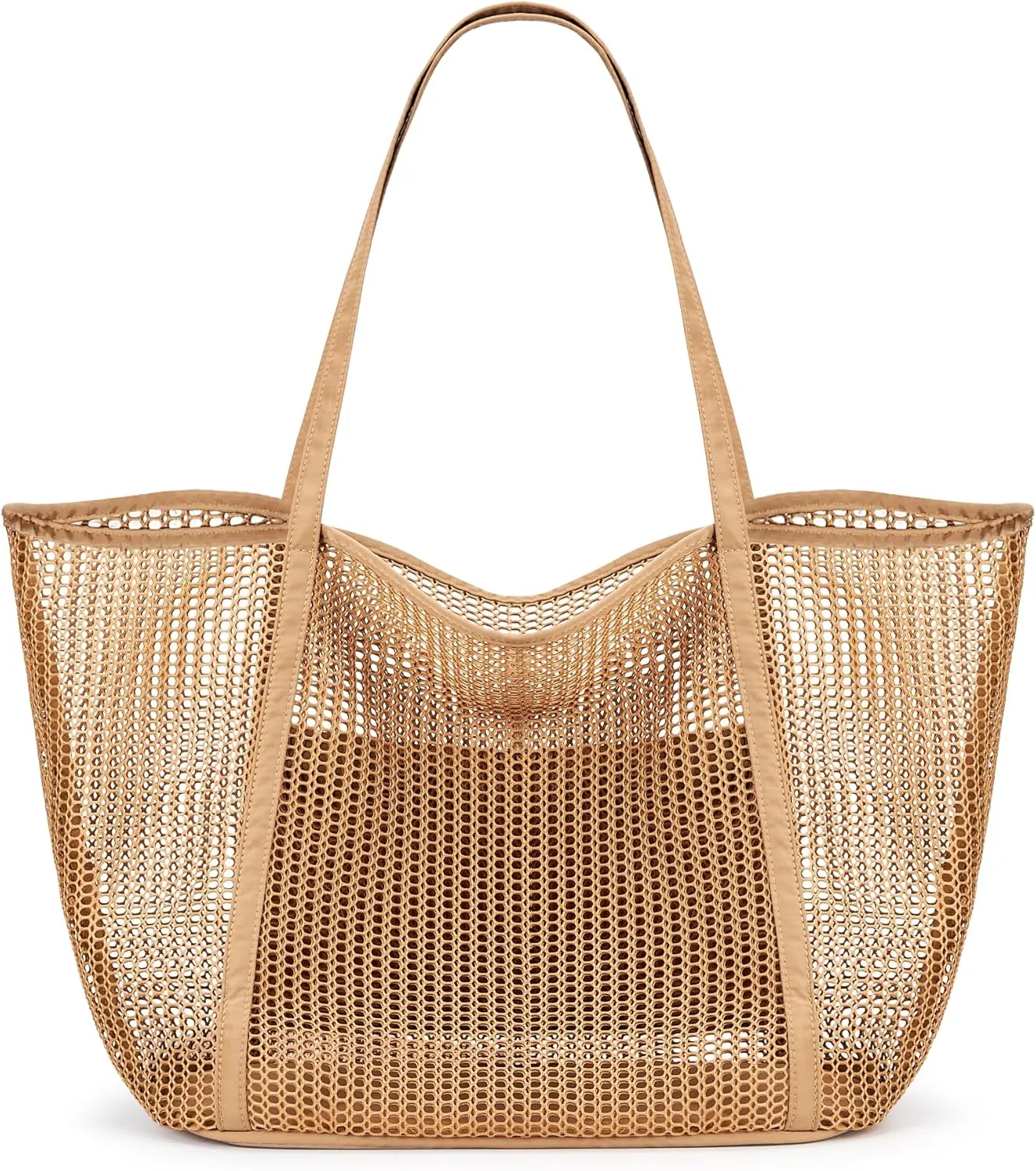 KALIDI FANCY FOREST Beach Mesh Tote Bag, Womens Shoulder handbag MAX 27L Grocery Bag