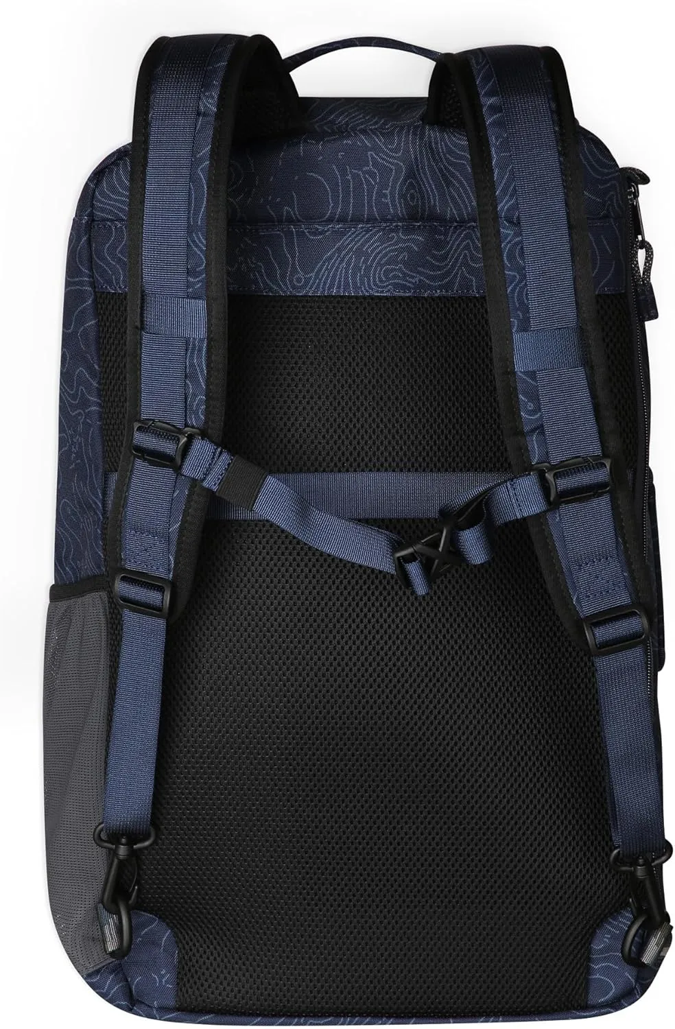 KAVU Hauler Hills Clamshell Travel Backback, Navy Topo, Medium
