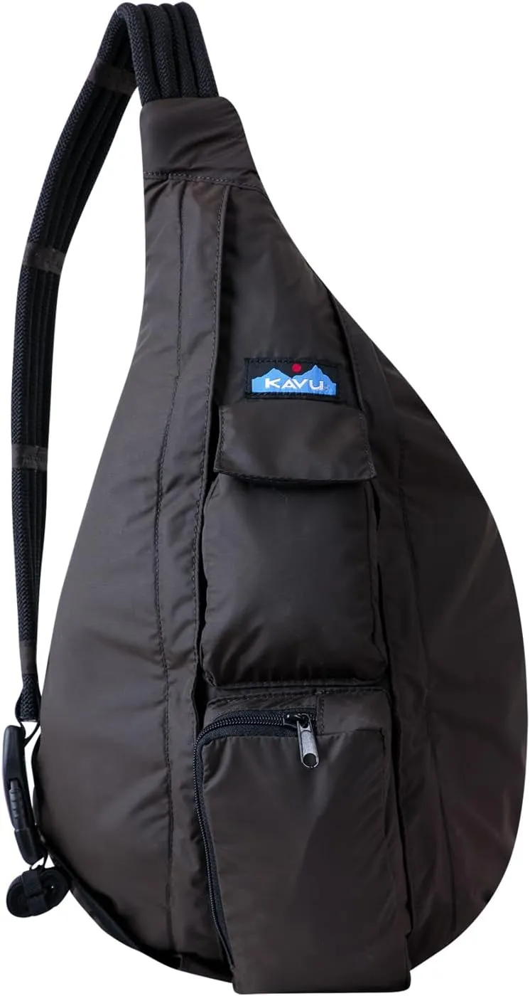 KAVU Original Rope Sack Sling Crossbody Backpack - Blackout