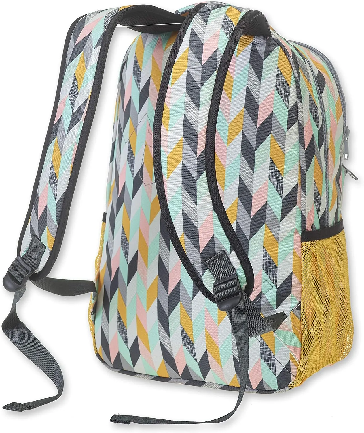 KAVU Packwood Backpack with Padded Laptop and Tablet Sleeve, Chevron Sketch