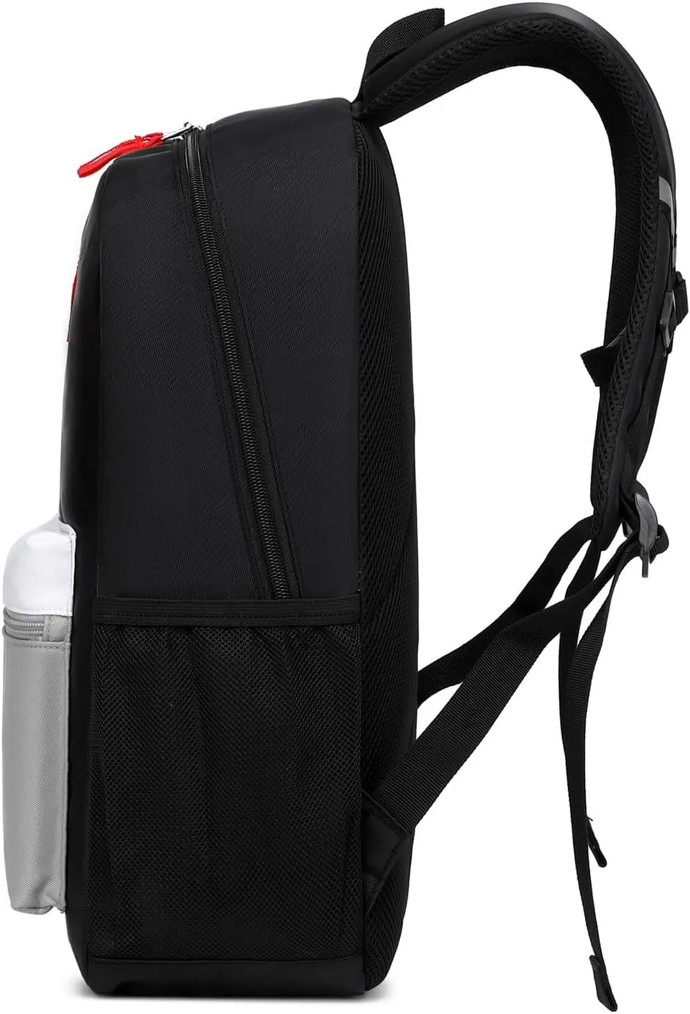 Kids Backpack Elementary School Backpacks 5-9 Years for Boys and Girls with Chest Buckle (Navy Red, Large-17 H)