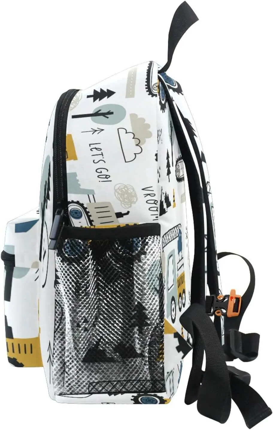 Kids Backpack for boys Childish Truck Excavator Toddler Bags Children Preschool Kindergarten Small Chest Strap 3-8 Years Old