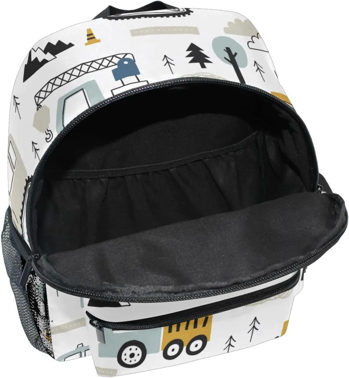 Kids Backpack for boys Childish Truck Excavator Toddler Bags Children Preschool Kindergarten Small Chest Strap 3-8 Years Old