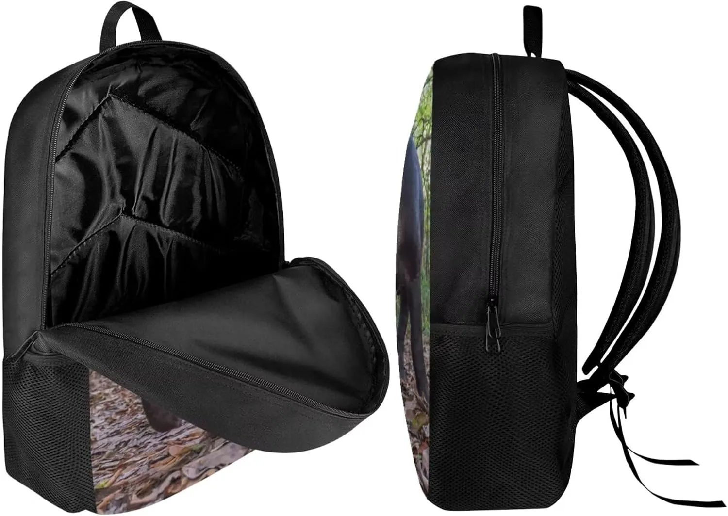 Kids Novelty Animal Backpack and Lunch Box for Boys Girls Student Lightweight 17 Inch School Baird’s Tapir Backpack with Lunch Bag Pencil Case Kids Comfy Padded Black Large Bookbag