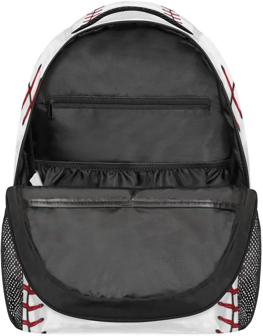 Kids School Backpack for Girls Boys School Bag Large Bookbag Lightweight Elementary Laptop Bag Travel Hiking Daypack (baseball)