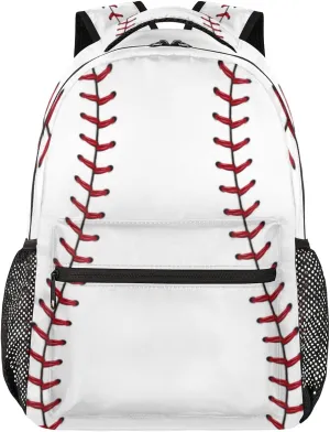 Kids School Backpack for Girls Boys School Bag Large Bookbag Lightweight Elementary Laptop Bag Travel Hiking Daypack (baseball)