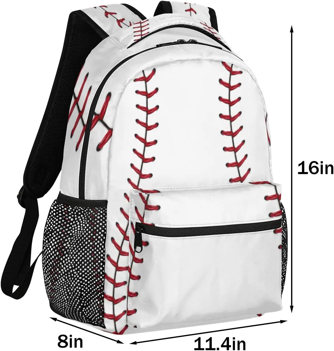 Kids School Backpack for Girls Boys School Bag Large Bookbag Lightweight Elementary Laptop Bag Travel Hiking Daypack (baseball)