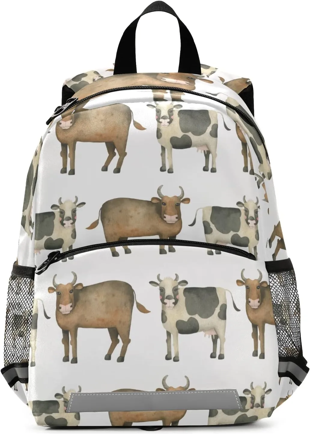 Kid's Toddler Backpack Funny Cows School Bookbag for Boys Girls, Children Kindergarten Bag Preschool Nursery Travel Purse Bag