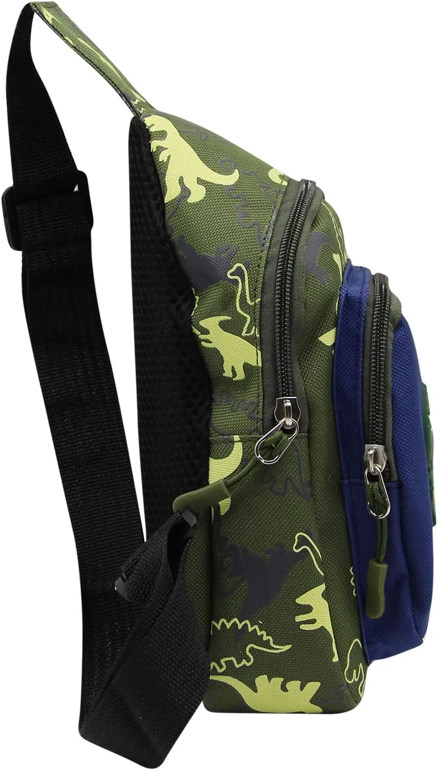 Kids Toddler Cute Cartoon Animal Sling Bag Small Crossbody Shoulder Bag Chest Bag for Boys Girls Sport Travelling Hiking