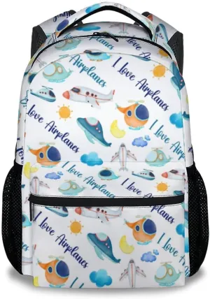 Kids Travel Backpack - 17 Inch Large Capacity Airplane Bookbag - Lightweight Kids' Backpacks for Elementary, Preschool & Travel
