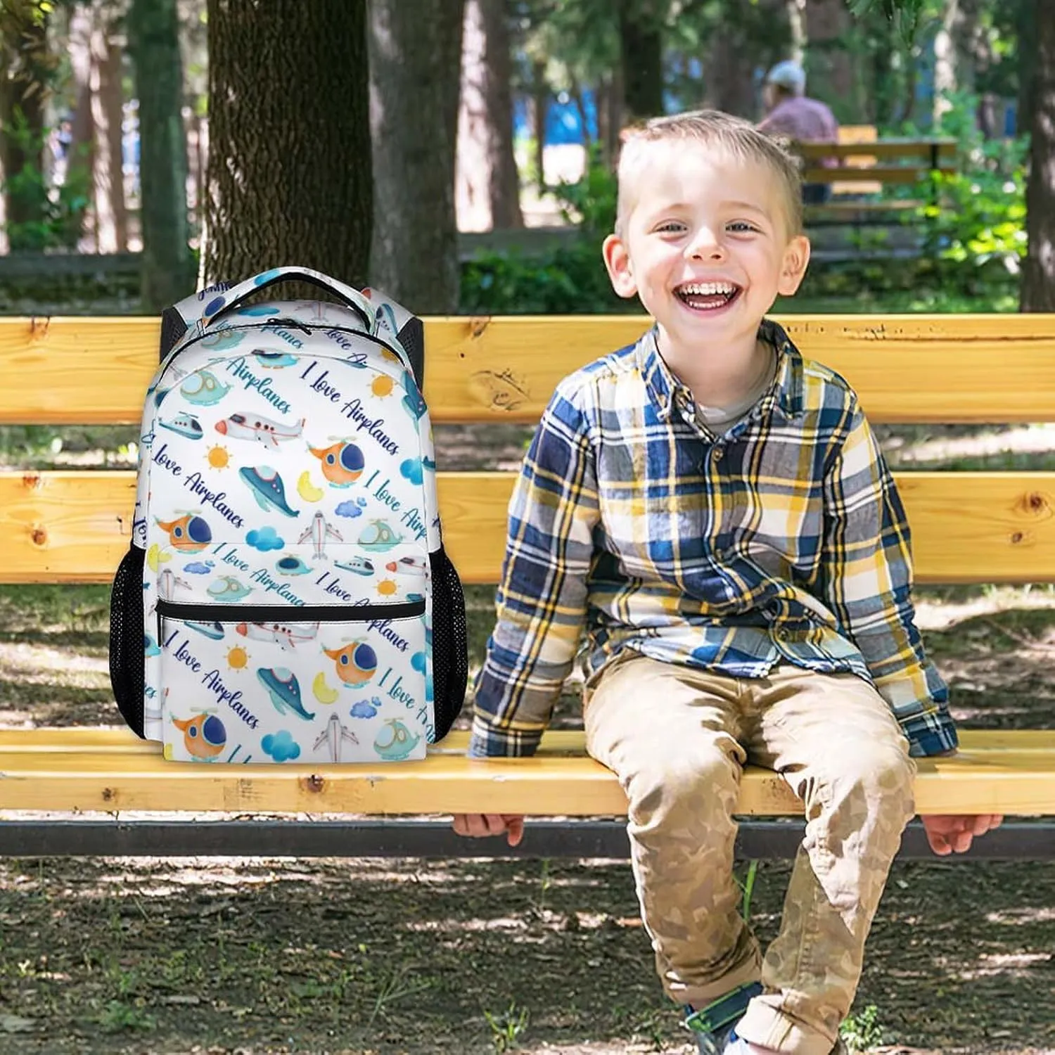 Kids Travel Backpack - 17 Inch Large Capacity Airplane Bookbag - Lightweight Kids' Backpacks for Elementary, Preschool & Travel