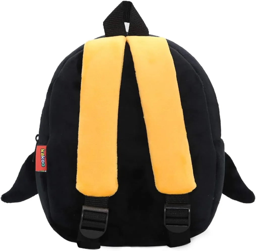 KISSOURBABY Cute Toddler Backpack,Cartoon Cute Animal Plush Backpack Toddler Mini School Bag for Kids Age 2-4Years Old(Penguin)