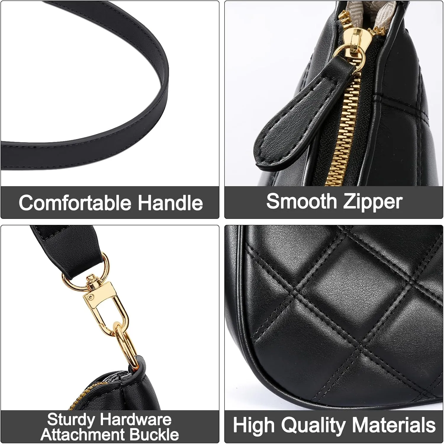 KKXIU Shoulder Bag for Women Cute Hobo Purses and Handbags Retro Clutch Underarm Purse