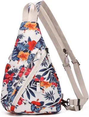 KL928 Canvas Sling Bag - Small Crossbody Backpack Shoulder Casual Daypack Rucksack for Men Women