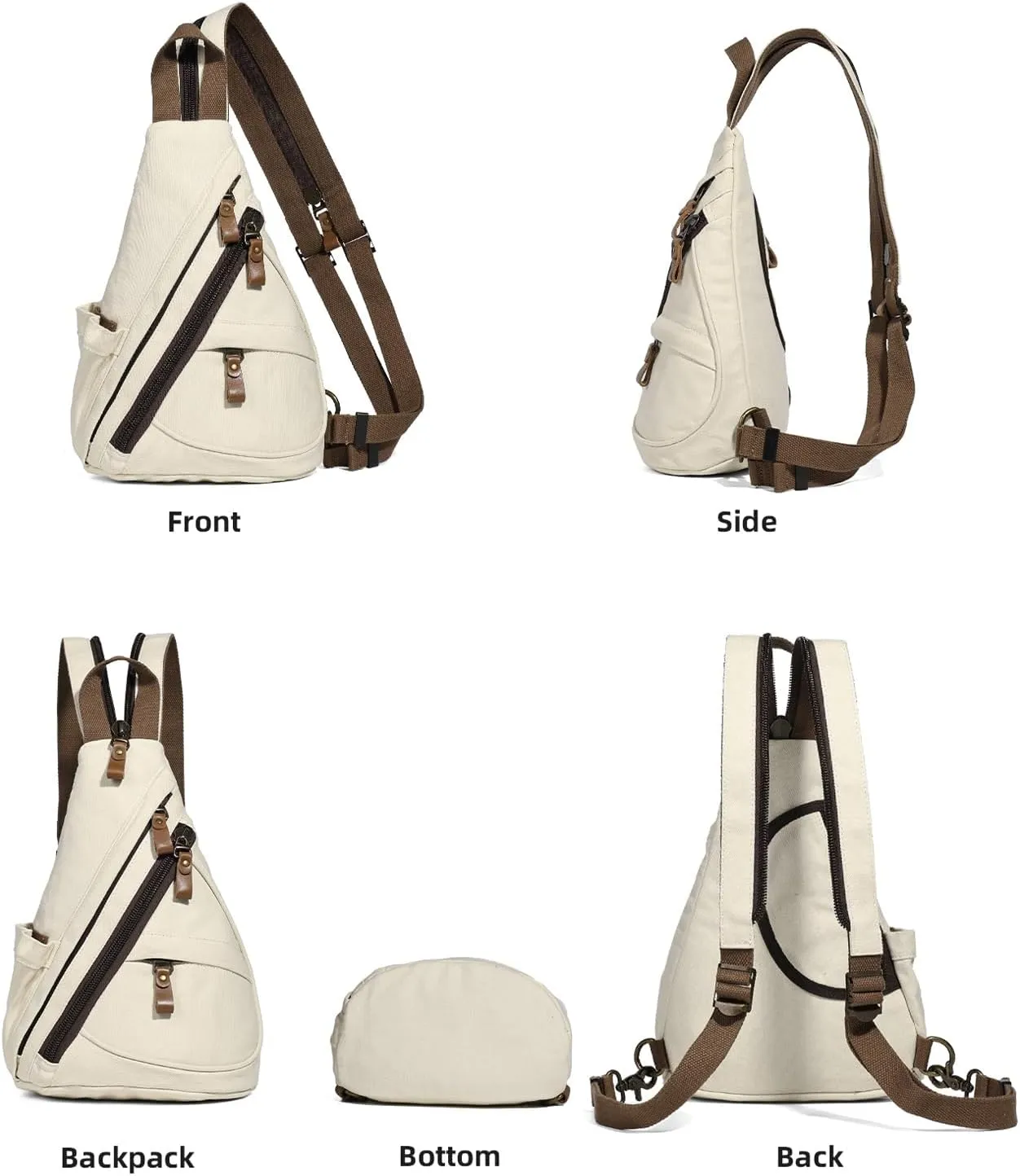 KL928 Sling Bag - Small Crossbody Backpack Shoulder Casual Daypack Rucksack for Men Women