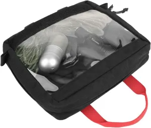KRYDEX Clear Top Insert Bag with Hook Panel Tactical Packing Cube Travel Organizer Bag (Large)
