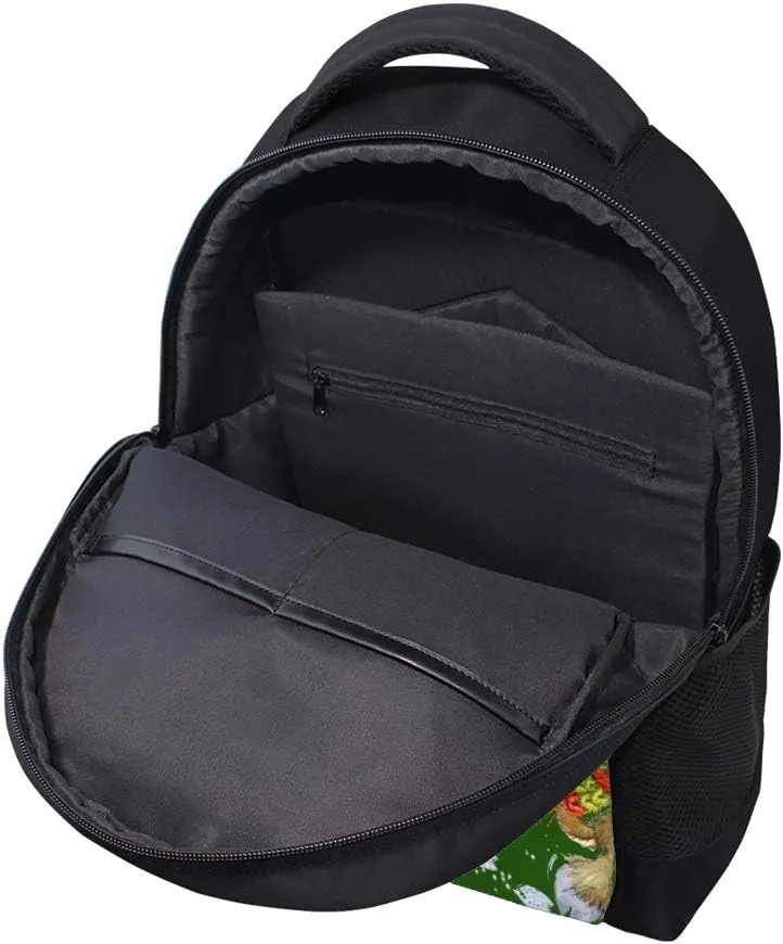 Kuizee Classic Backpack Schoolbag Adjustable Padded Shoulder Straps Daypack Casual Bags Durable College Daily 16Inch