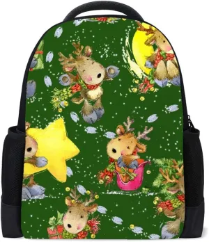 Kuizee Classic Backpack Schoolbag Adjustable Padded Shoulder Straps Daypack Casual Bags Durable College Daily 16Inch