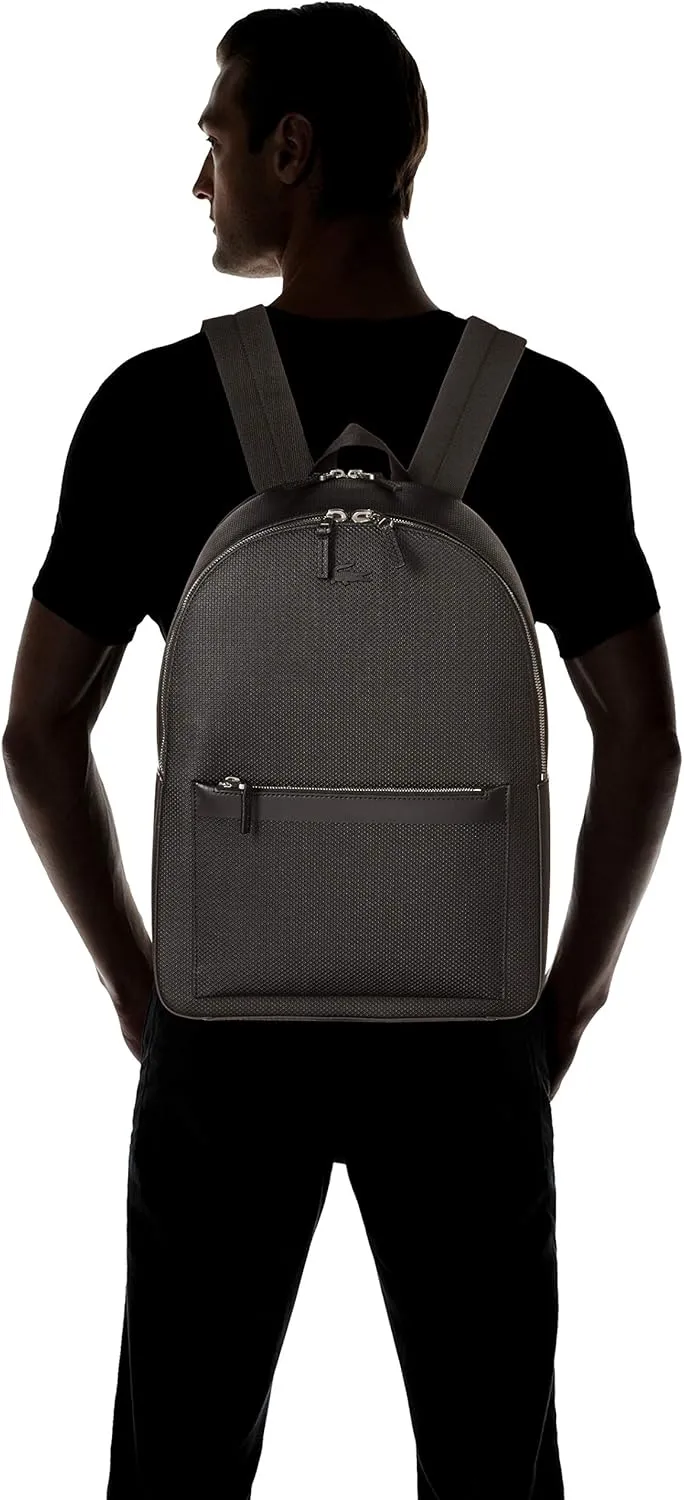 Lacoste Men's Chantaco Backpack, Black on Black, One Size
