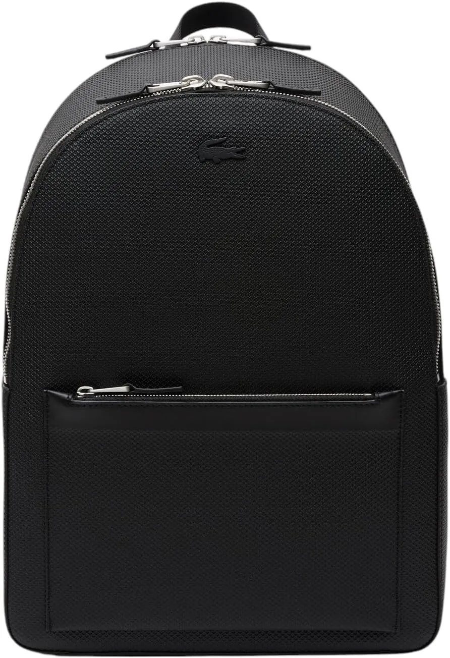 Lacoste Men's Chantaco Backpack, Black on Black, One Size
