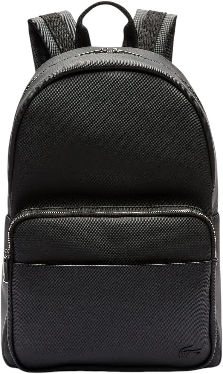 Lacoste Men's Classic Petit Pique Backpack, Black, One Size
